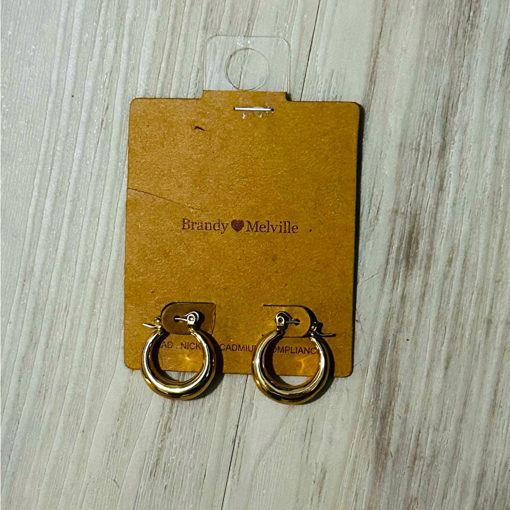 Brandy Melville Gold Hoop Earrings